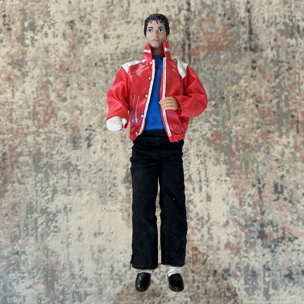 MICHAEL JACKSON "BEAT IT" DOLL Vintage 1984 Posable W/ Glove Jacket & More